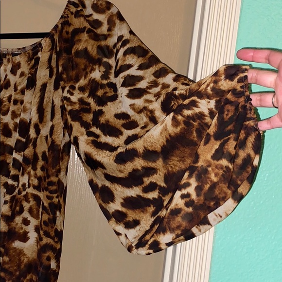 Emma Rose Cheetah Print Blouse - Picture 2 of 3